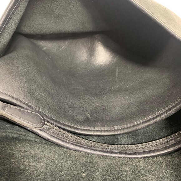 Vintage COACH Soho Fletcher 4150 Black Leather Zip Top Buckle Crossbody Bag 1999 - Picture 15 of 16